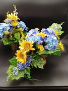 Komplet nagrobny-stroik i bukiet do wazonu