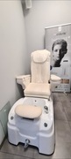 Fotel kosmetyczny do pedicure z szafką-pomocnikiem