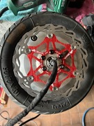 Tarcza hamulcowa pływająca 160mm CZERWONA Xiaomi hulajnoga