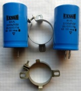 2 x Kondensatory elektrolityczne 2200uF 63V ELWA z opaską 