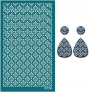 URFEDA Szablony sitodruku do gliny polimerowej, do produkcji biżuterii