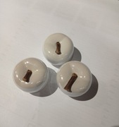 Dekoracyjne jabłko 3 szt. ceramiczne jabłka