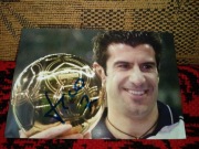 Luis Figo oryginalny autograf 10x15 cm