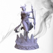Figurka druk 3D żywica " Demon Queen vol.2 - F058 " -12cm