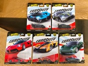 Hot Wheels Premium Set: Euro Speed 5/5 - Laferrari Ferrari Bugatti Bolide 