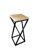 Hoker Metalowo Drewniany