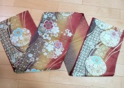 Tradycyjny japoński pas obi do kimono bogato zdobiony