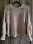 Sweter moher jedwab merino