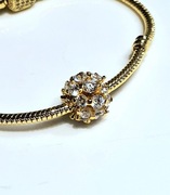 Charm's "Crystal Gold" Srebro 925