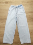 ZARA spodnie jeansowe szerokie jasnoniebieskie r 140