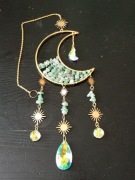 Piękny duży pryzmat łapacz słońca, księżyc 