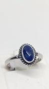 Pierścionek z naturalnym lazurytem srebro 925 rozmiar 12