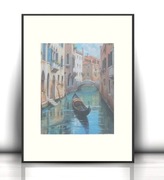 Wenecja plakat A4, pejzaż plakat 21x30, podróże plakat Włochy