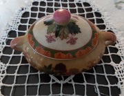 Porcelanowe miniaturowe puzderko sygn. - ART-PA