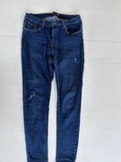 Spodnie jeansowe rozmiar 36/S pas 38cm zwężane nogawki przetarcia#1958
