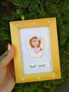 Anioł Stróż obraz rękodzieło prezent 