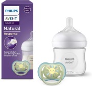 Philips Avent Natural Response 125 ml ze smoczkiem T2 (0 mies.+)  zestaw