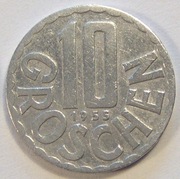 Austria 10 groschen 1955