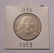 10 zł Mikołaj Kopernik z 1959 roku menniczy blask    nr. 991