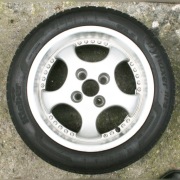 2 koła alumy VW Lupo Polo 4x100 opony Kleber 195/55R15