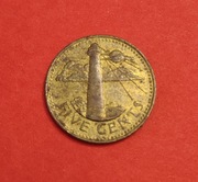 Moneta 5 centów 1999, Barbados