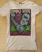 tshirt CROPP XS Pompuj Biceps Ciężarki Siła Musi Być