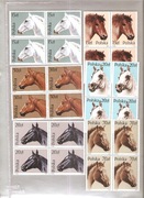 POLSKA  1989 r.  Fi. 3042 - 47 z tematu KONIE  w czwórce.