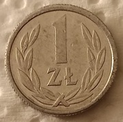 1zł z końca PRL.Mała moneta