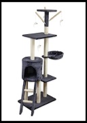 Drapak dla kota legowisko z zabawkami STAL