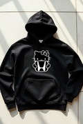 Męska Czarna Bluza M Hello Kitty Honda