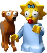 Lego Simpsons colsim2-4 - Maggie with dog NOWY