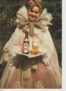 Pocztówka PRL Żywiec 1973 strój ludowy Beskidy 