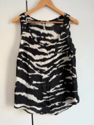 Elegancka bluzka bokserka zebra Mango S/M zwierzęcy print