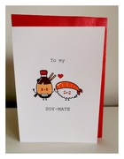 Kartka walentynkowa Sushi A5