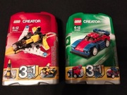 Lego 31000 Creator - Miniścigacz oraz Lego Creator 31001 Mini szybowiec