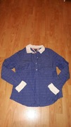 Koszula Tommy Hilfiger niebieska w paski M
