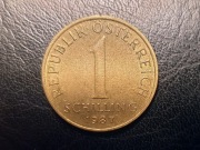 Austria - Moneta 1 szyling schilling 1987
