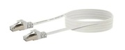 Schwaiger Kabel Sieciowy Płaski LAN Ethernet Cat.6 U/FTP 10m Biały RJ45