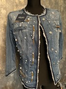 Kurteczka jeans Liu Jo-pięknie zdobiona r.44