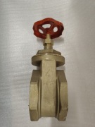 Zasuwa nożowa mosiężna zawór PN10 gwint 4"