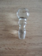 Stary szklany korek do karafki