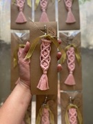 Breloczek brelok makrama Boho bryloczek do kluczy panieński prezent