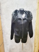 Sweterek z kapturem nowy czarny 38 40 Jean Louis