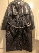 H&M nowa kurtka płaszcz pikowany oversize wiązany duży