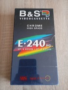 B&S High Grade E-240 nowa kaseta VHS PL