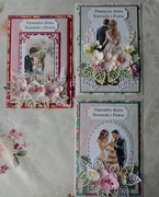 Kartki na ślub ręcznie robione w ozdobnym pudełku 14,5*21