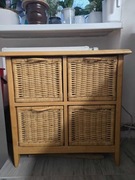 Szafka komoda rattanowa kolor naturalny 4 szuflady bardzo wytrzymała