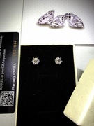 Kolczyki Moissanite 1.0ct, Srebro 925, Certyfikat GRA, prezent