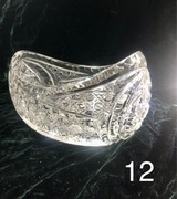 Misa kryształowa gondola łódka patera PRL