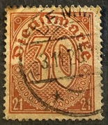 Niemcy Deutsches Reich, Znaczek służbowy z serii z 1920 roku.